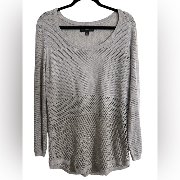 Rock & Republic Shimmer Mesh Top - Picture 2 of 4